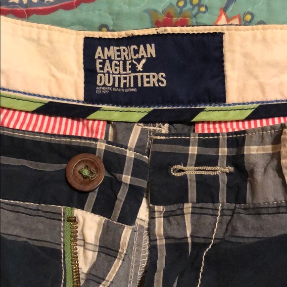 American eagle mens 32 plaid shorts - Picture 3 of 5